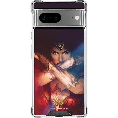 DC Comics Wonder Woman Profile Character Poster Google Pixel 7a Clear Case